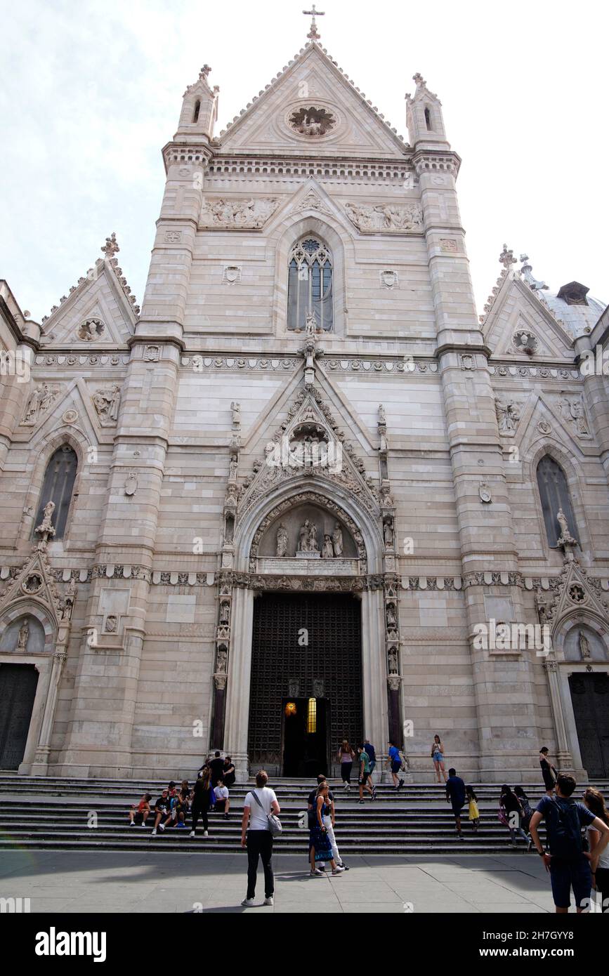 Catedral de Nápoles, Catedral de la Asunción, Nápoles, Campania, Italia, Europa Foto de stock