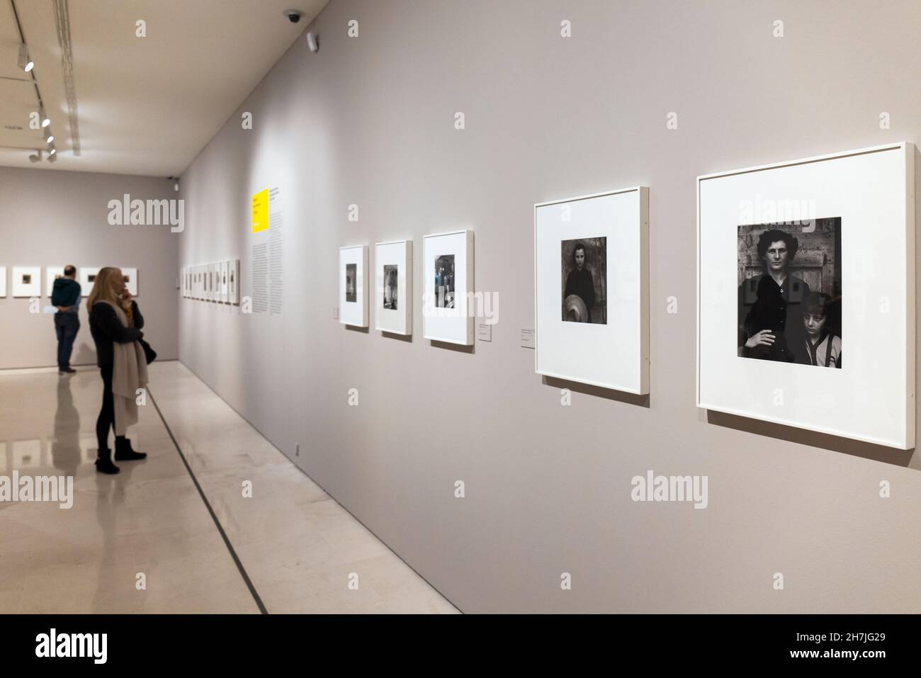 Fotografías del fotógrafo americano Paul Strand, 1890 - 1976 de las Colecciones Fundación MAPRE expuestas en el Museo Carmen Thyssen, Málaga, Mala Foto de stock