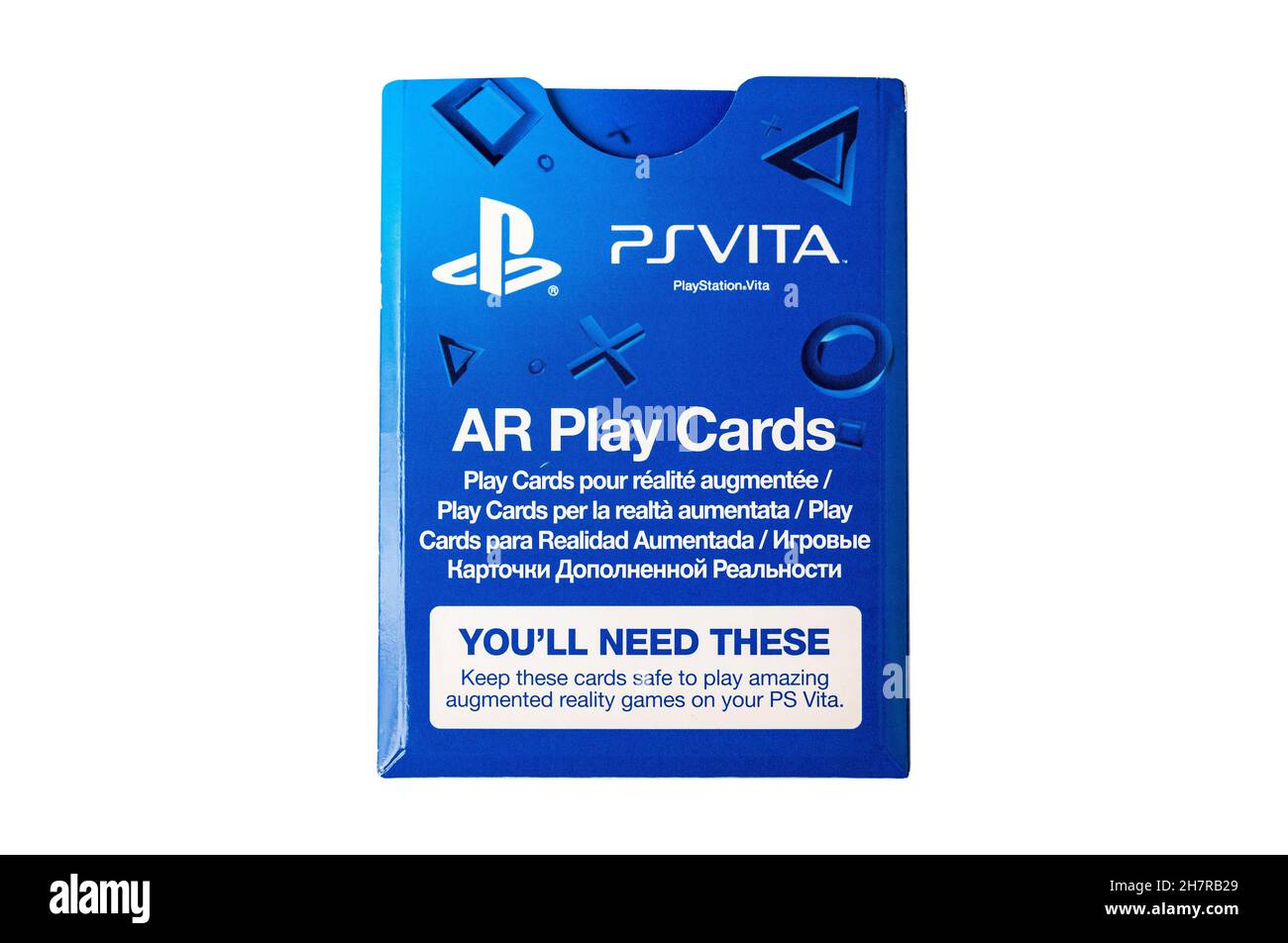 Tarjetas de cartón para PlayStation Vita AR, paquete de marcadores de  tarjetas de papel de realidad aumentada, primer plano del objeto del  producto, vista superior. Juegos de ar de PS Vita, cartas
