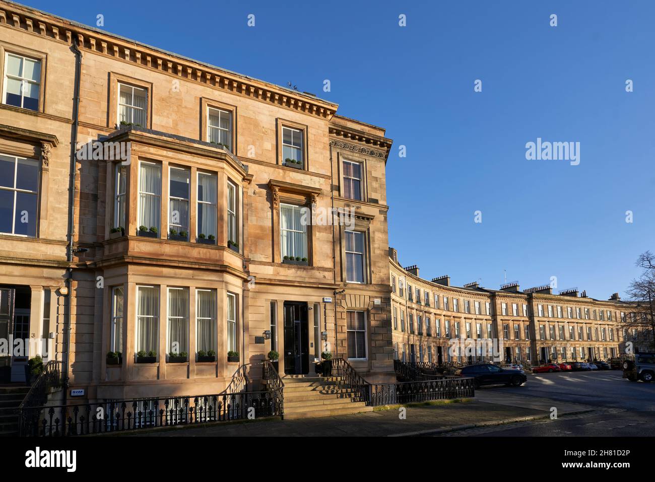 1 Park Gate Glasgow G3 6DL Residencia escocesa de Michelle Georgina Mone, Baronesa Mone, OBE y el empresario Douglas Barrowman. Comprado por 1,45m€ Foto de stock