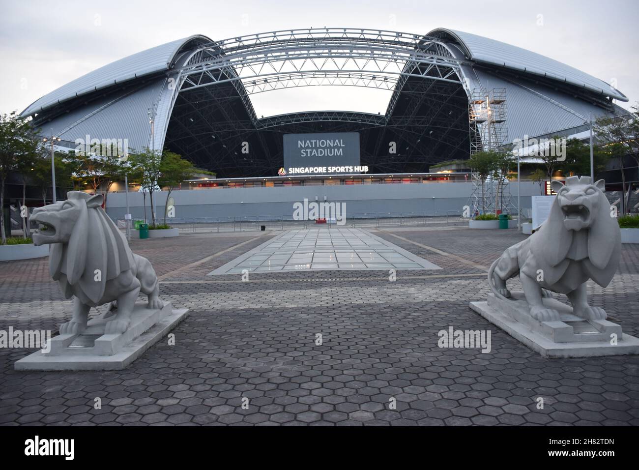 Estadio Nacional de Singapur Foto de stock