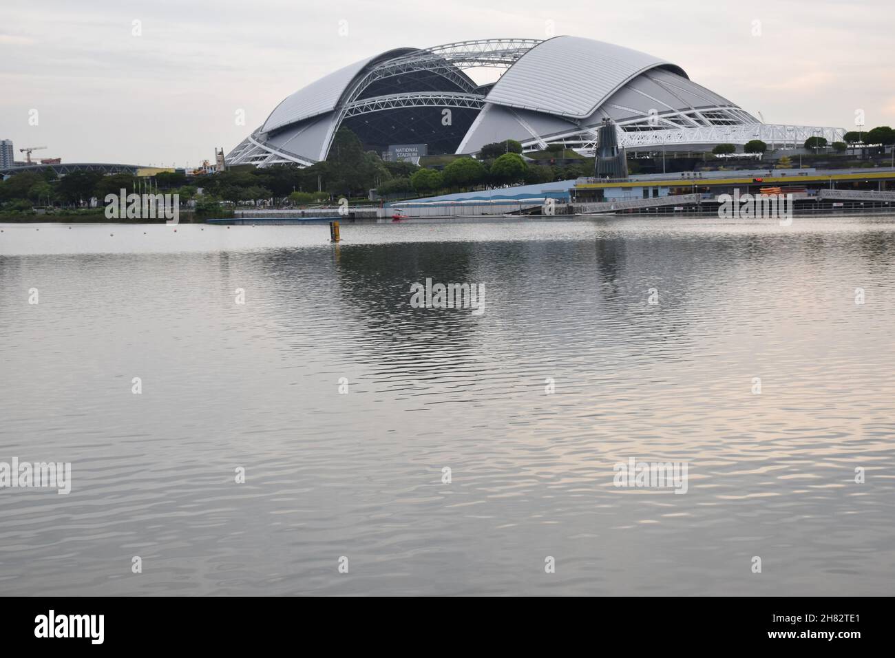 Estadio Nacional de Singapur Foto de stock