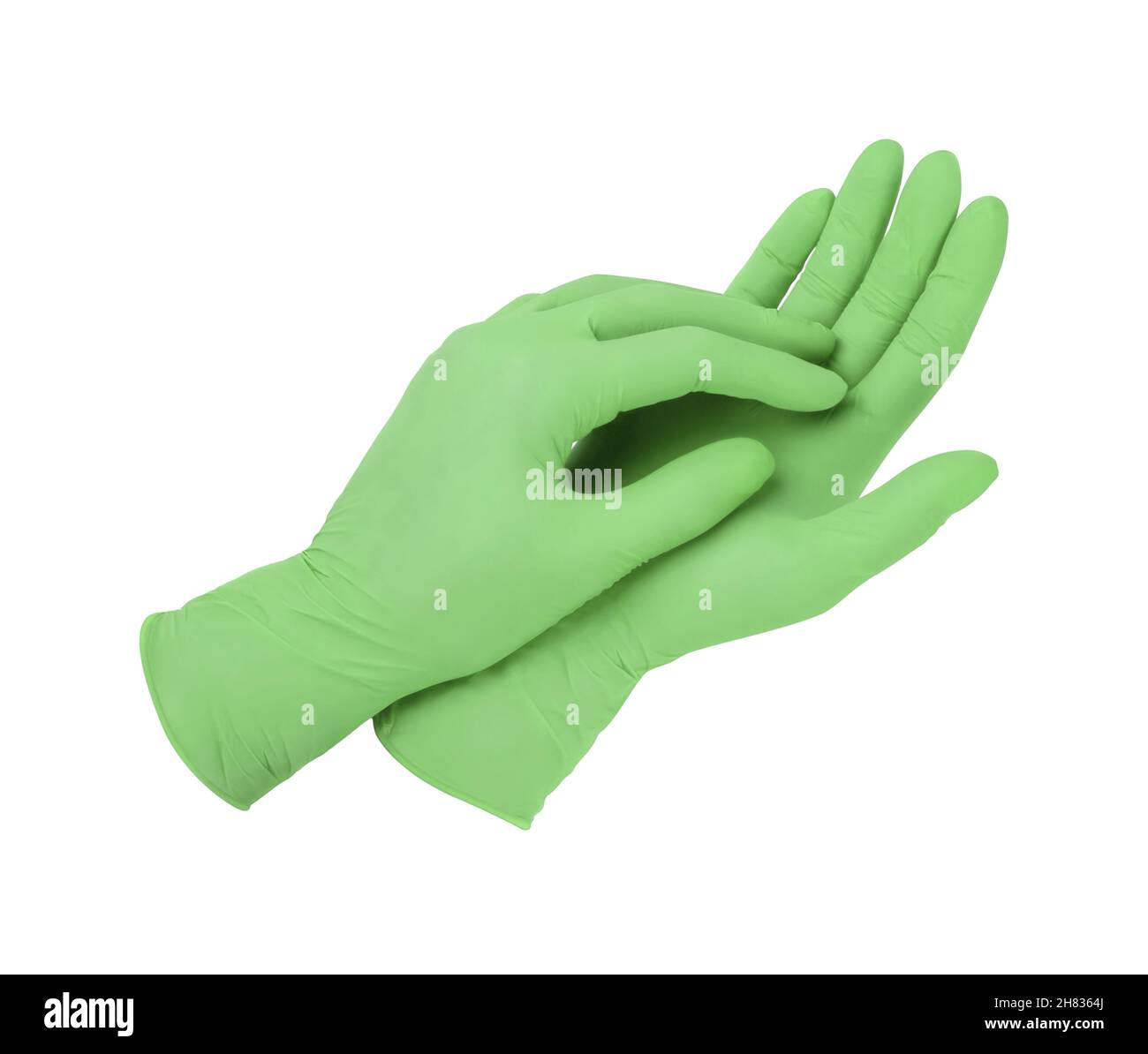 Hands wearing green rubber gloves fotografías e imágenes de alta resolución  - Alamy