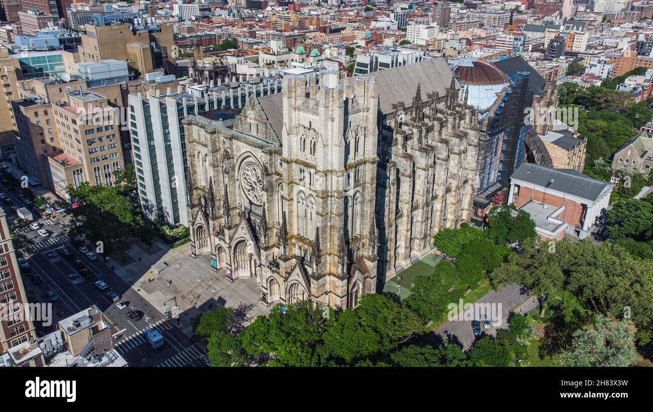 Catedral de San Juan el Divino, Catedral Episcopal, UWS, Manhattan, Nueva York, EE.UU Foto de stock