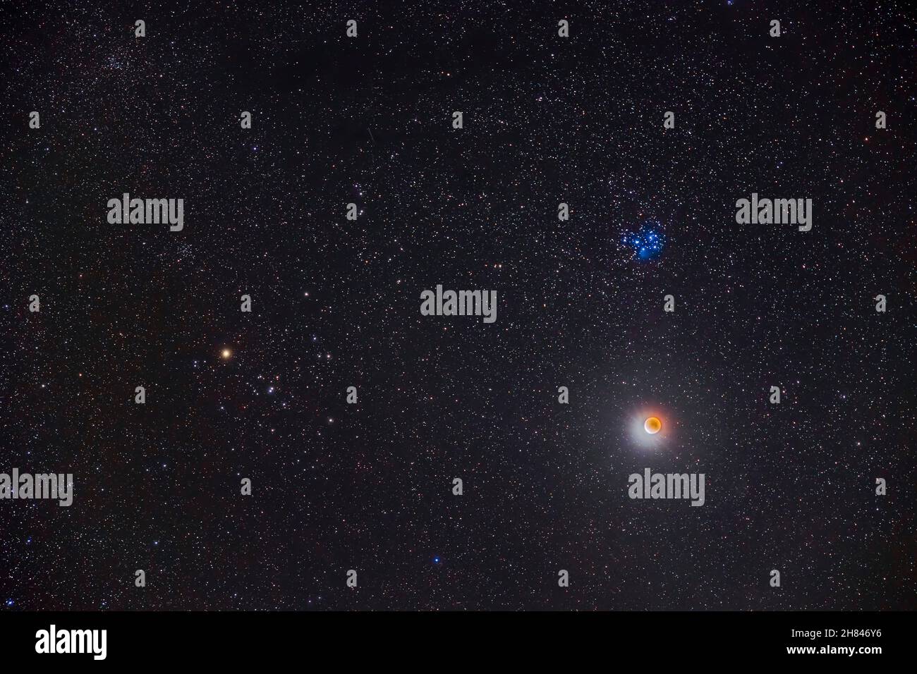 El eclipse parcial de la Luna del 19 de noviembre de 2021, con la Luna