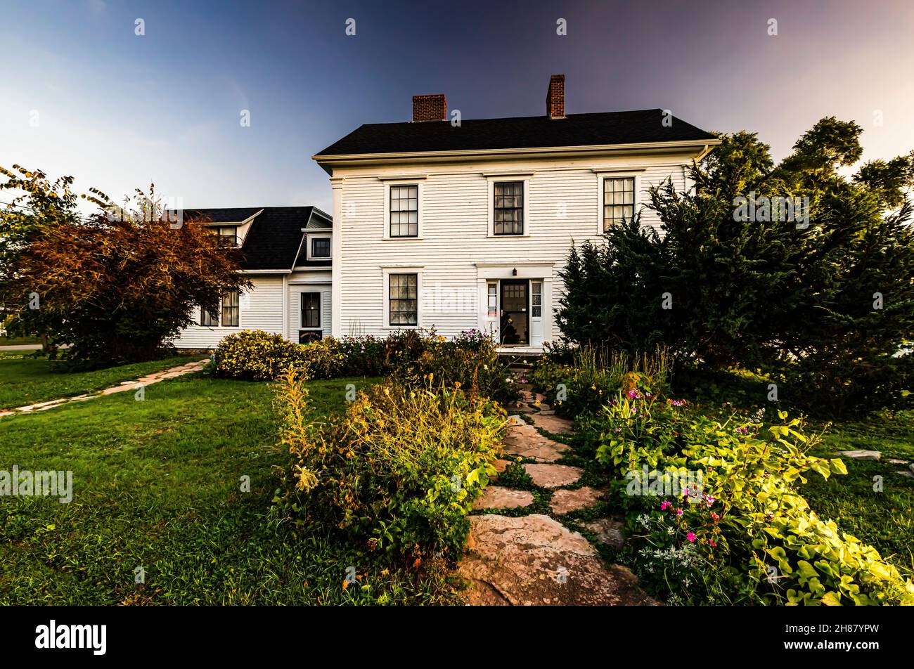 Honorable William Henry Steeves Casa Museo _ Hillsborough, New Brunswick, CA Foto de stock