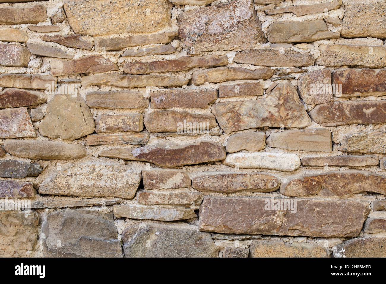 La superficie del antiguo muro de piedra Foto de stock