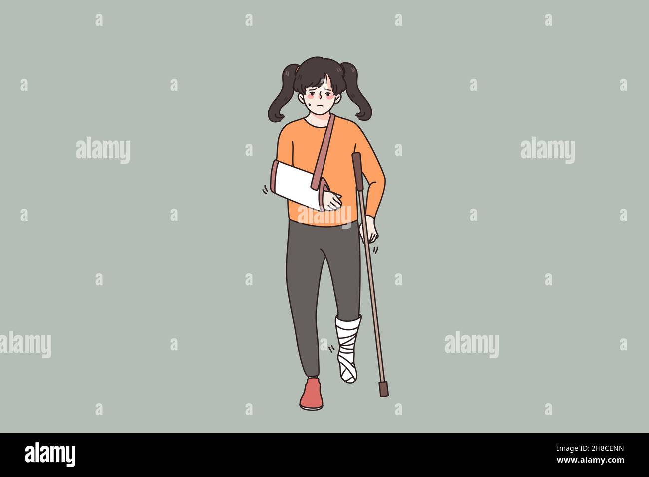 Mujer Caminando Con Muletas Cuerpo PNG ,dibujos Adulto, Rodilla, Seguro PNG  Imagen para Descarga Gratuita
