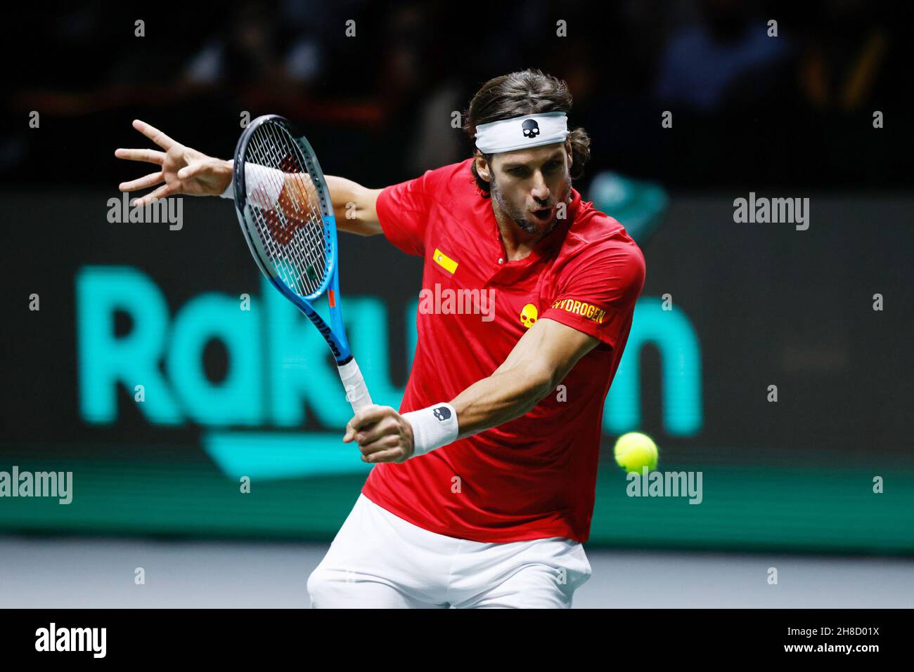 Feliciano Lopez de España durante la Copa Davis 2021, Grupo A partido de tenis entre España y Rusia el 28 de noviembre de 2021 en Madrid Arena en Madrid, España - Foto: Oscar Barroso/DPPI/LiveMedia Foto de stock