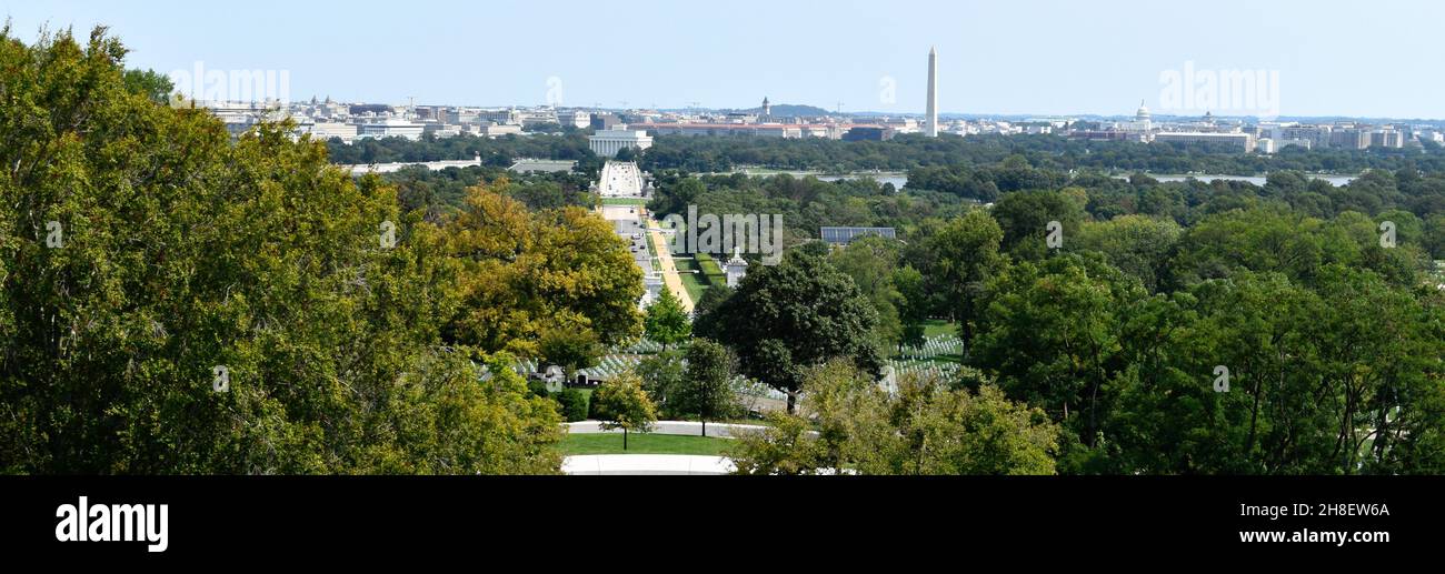 Imagen panorámica de nuestra capital, Washington DC Foto de stock