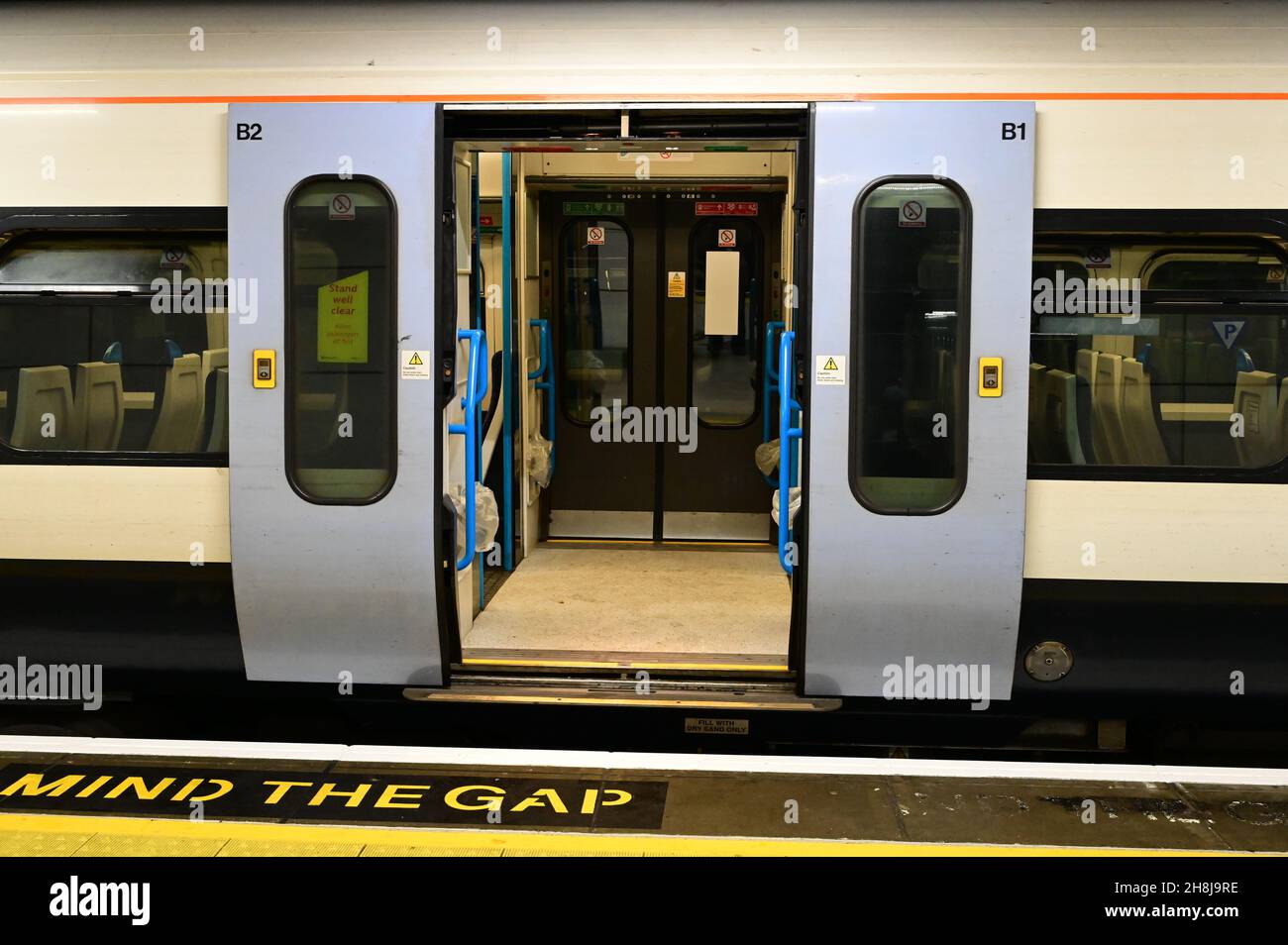 Cannon Street Station en Londres. Foto de stock