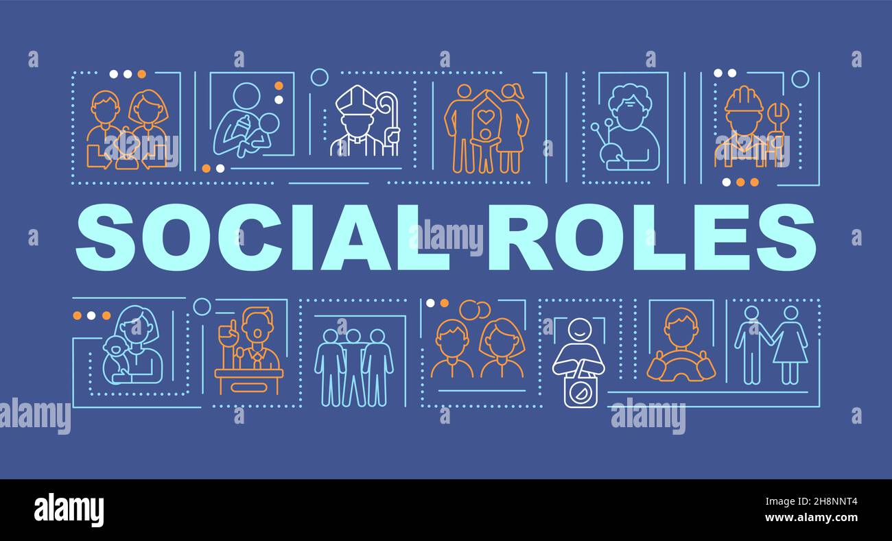 Banner De Conceptos De Palabras De Roles Sociales Imagen Vector De Stock Alamy 9718