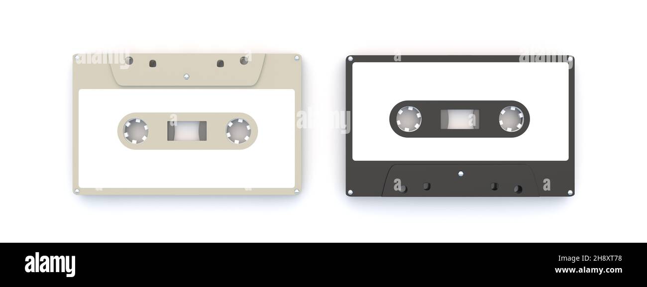 Cinta cassette de audio antigua Foto de stock 516937993