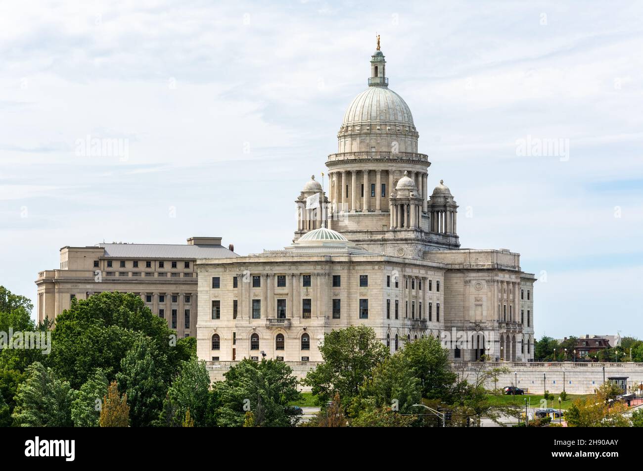 Providence, Rhode Island, Estados Unidos de América – 5 de septiembre de 2016. Rhode Island State House en Providence, RI. Foto de stock
