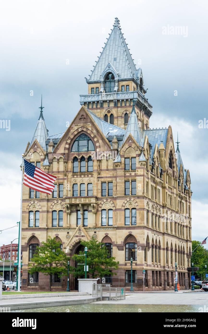 Syracuse, Nueva York, EE.UU. – 14 de septiembre de 2016. Edificio Syracuse Savings Bank en Syracuse, NY. Foto de stock