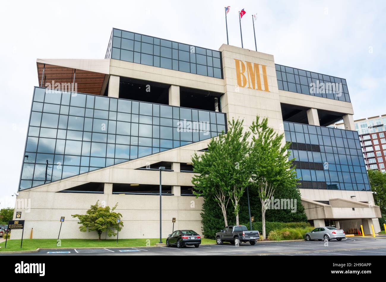 Nashville, Tennessee, Estados Unidos de América – 26 de septiembre de 2016. Oficinas de BMI (Broadcast Music Inc) en 10 Music Square en Nashville, TN. Foto de stock