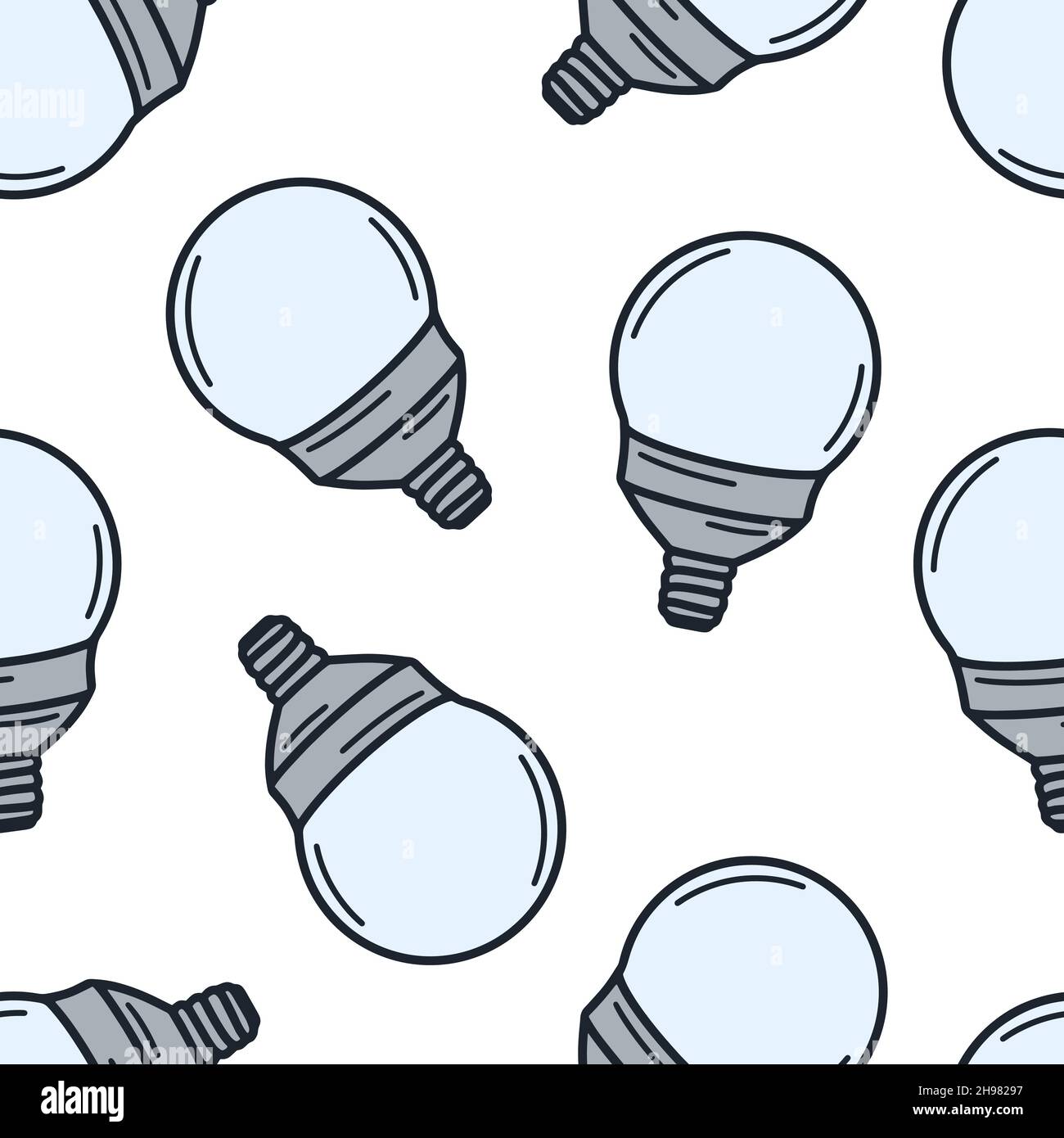 Lámparas fluorescentes de luz de colores sin costuras. Fondo con bulbos  redondos ilustración vectorial estilo fideos. Plantilla para diseño, papel  tapiz, embalaje Imagen Vector de stock - Alamy