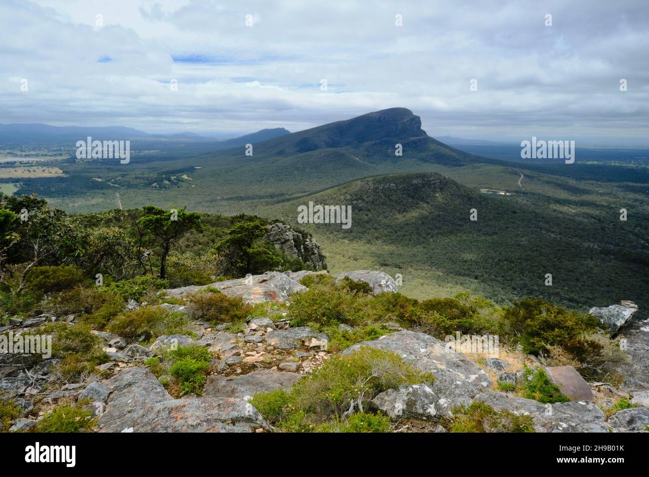 Una vista desde el Monte Sturgeon Foto de stock
