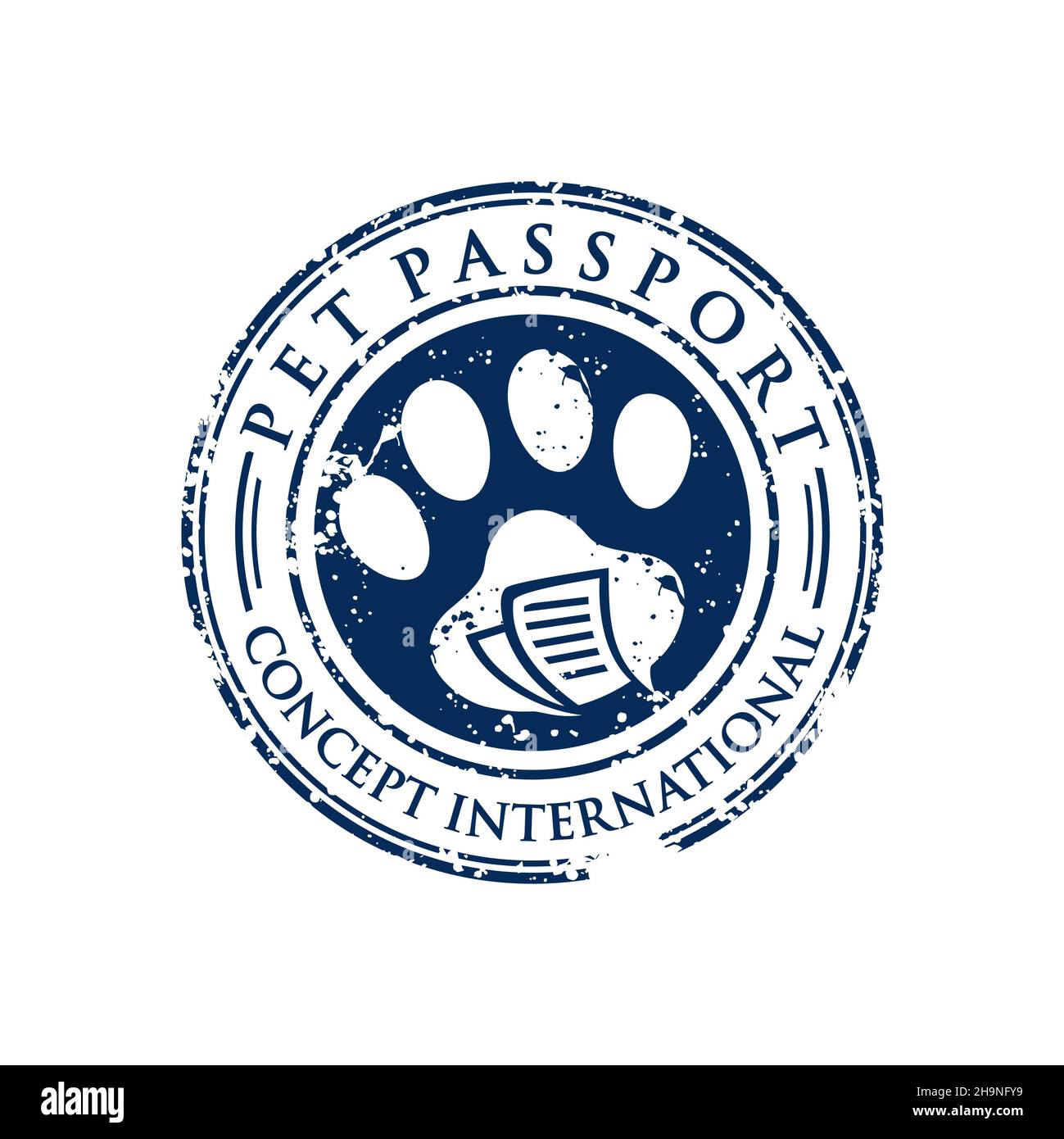 Huella de perro logotipo ícono fotografías e imágenes de alta resolución -  Alamy