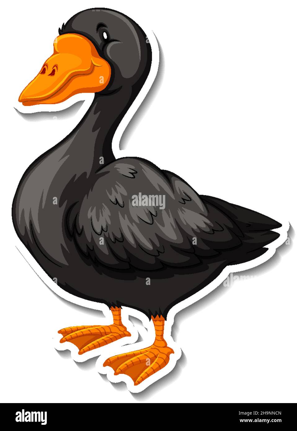 Ilustración de la pegatina de dibujos animados de animales de pato negro Imagen Vector de stock - Alamy Ilustración de la pegatina de dibujos animados de animales de pato negro Imagen Vector de stock - Alamy