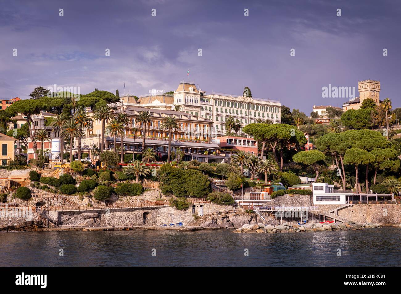 Hotel Imperiale Palace, Santa Margherita Ligure, Liguria, Italia Foto de stock