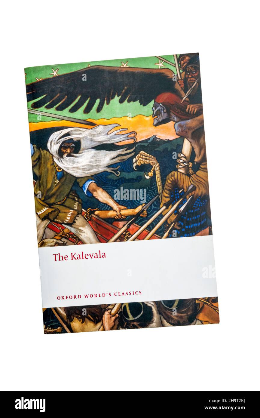 Oxford World Classics edición en papel de la Kalevala. Visto como una epopeya nacional de Finlandia, fue originalmente compilado en 1835. Foto de stock