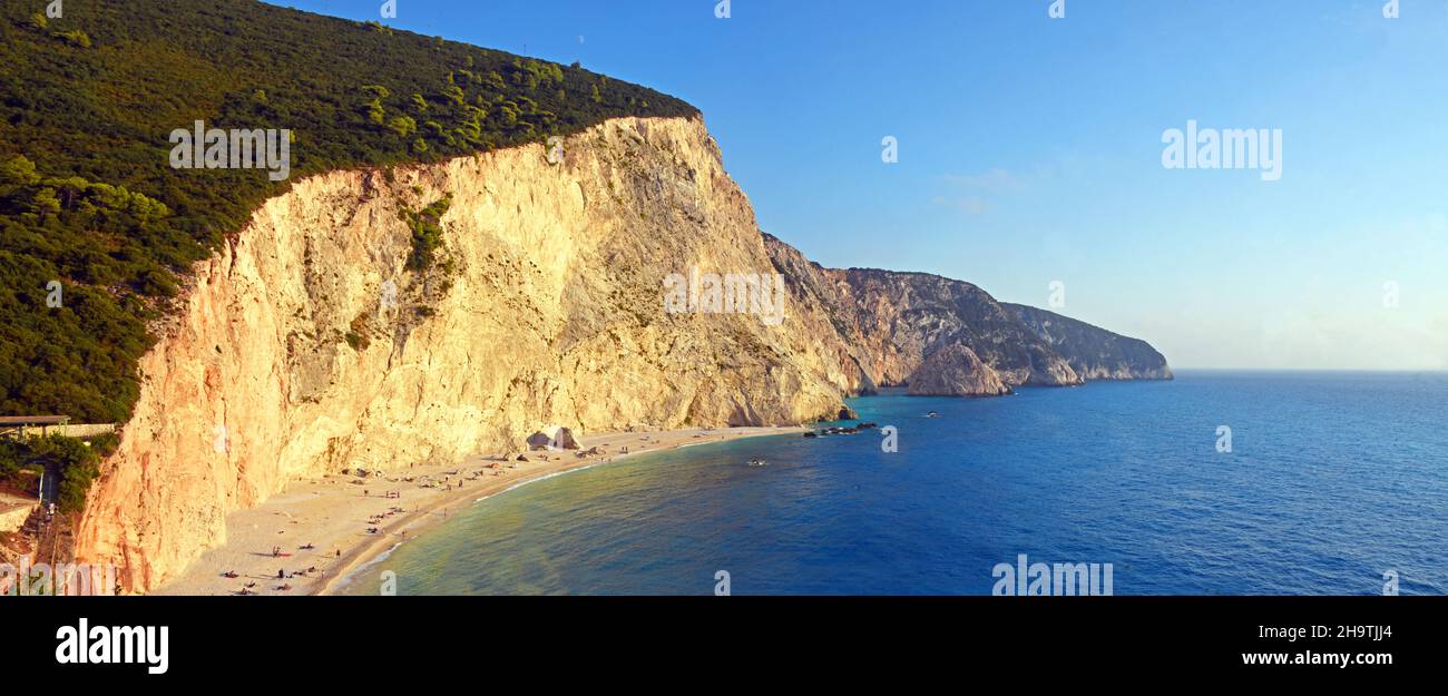 playa de Porto Katsiki, Grecia, Islas Jónicas, Lefkada, Vasiliki Foto de stock