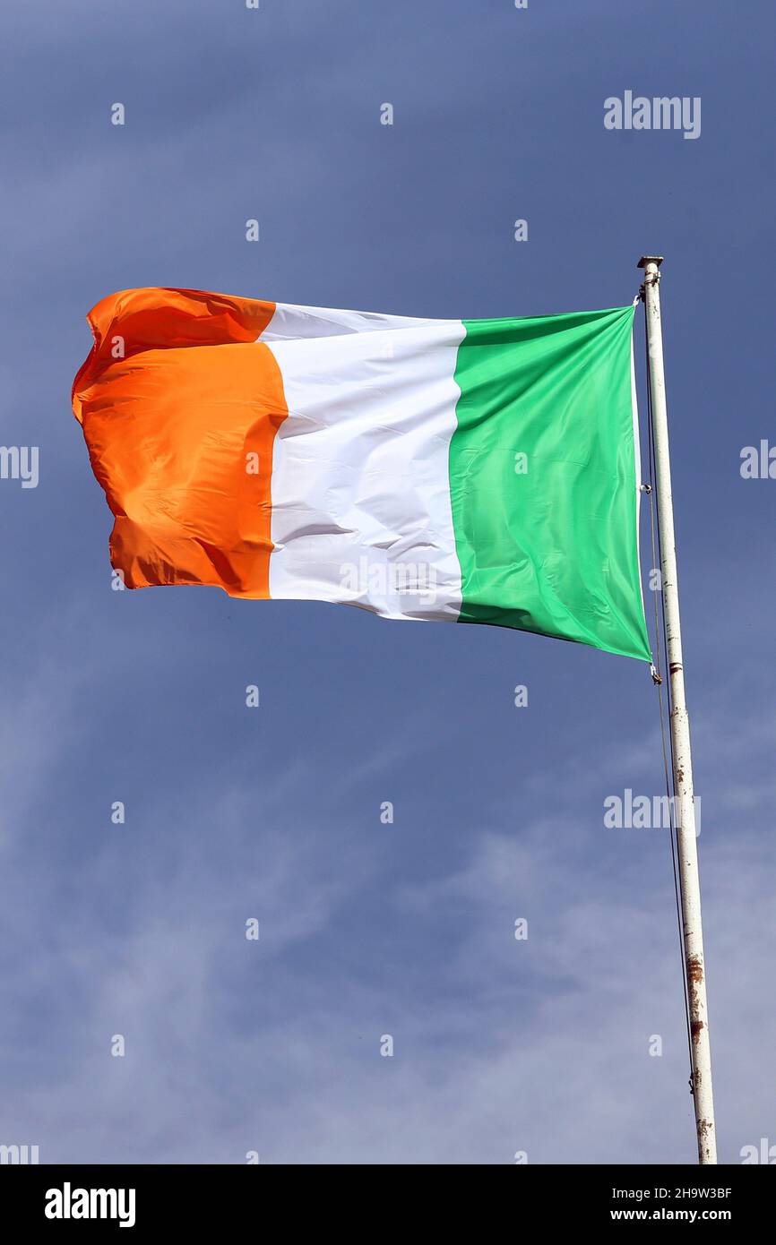 '09.05.2021, Alemania, Brandeburgo, Hoppegarten - Bandera nacional de la República de Irlanda.. 00S210509D652CAROEX.JPG [MODELO DE LIBERACIÓN: NO, PROPIEDAD RELEA Foto de stock