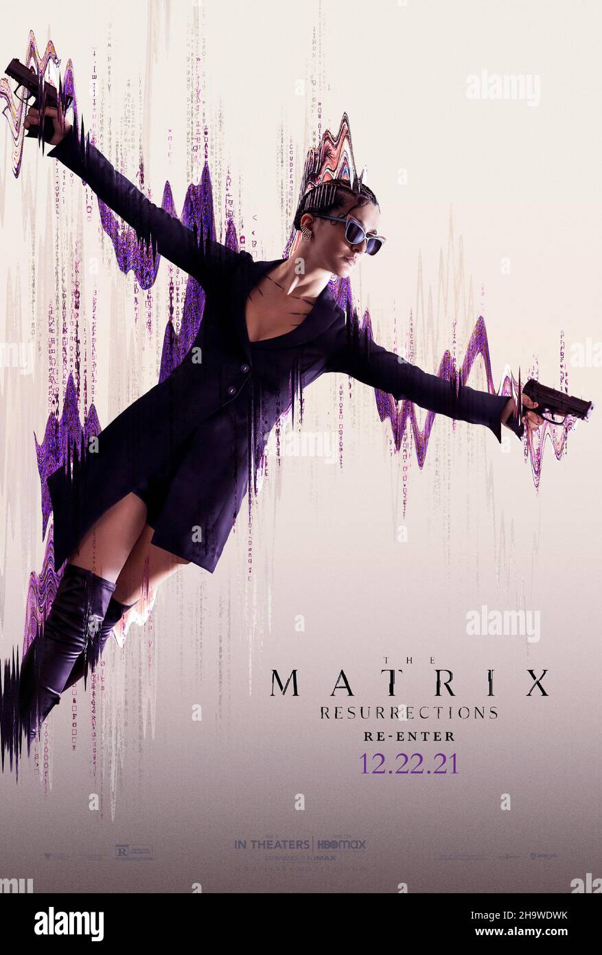 Cartel, 'The Matrix Resurrections' (2021). Crédito de la foto: Warner Bros. / The Hollywood Archive Foto de stock