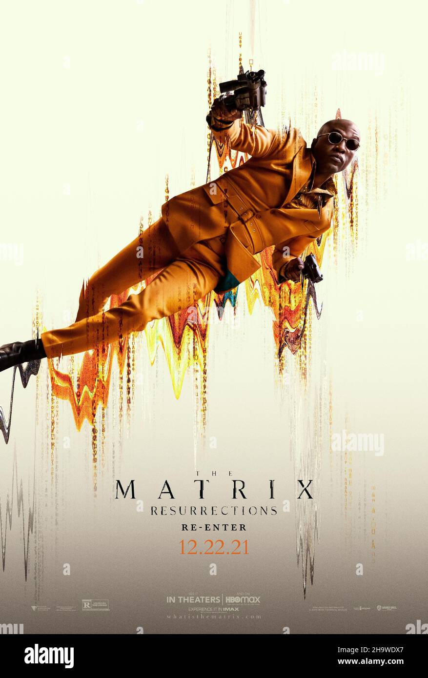 Cartel, 'The Matrix Resurrections' (2021). Crédito de la foto: Warner Bros. / The Hollywood Archive Foto de stock