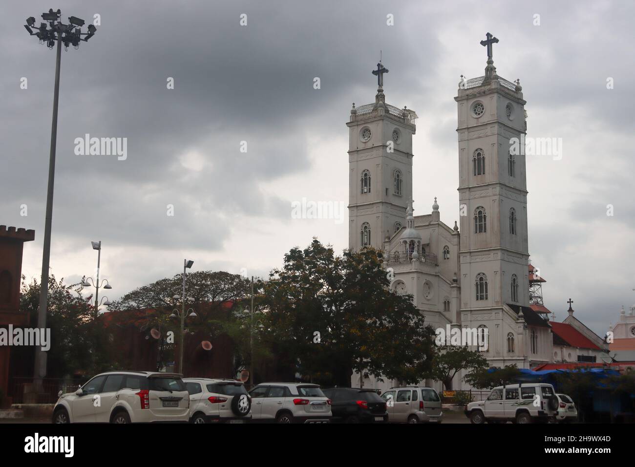 Santuario Nacional Basílica de Nuestra Señora de Ransom, Vallarpadam Foto de stock
