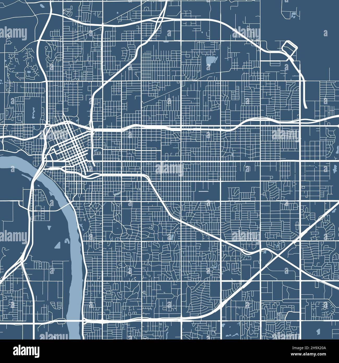 Mapa Detallado Del Rea Administrativa De La Ciudad De Tulsa
