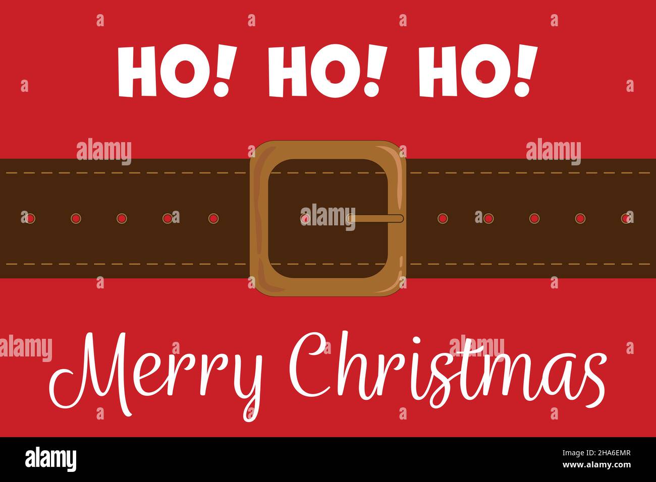 ¡Ho! ¡Ho! ¡Ho! - Feliz Navidad Ilustración del Vector