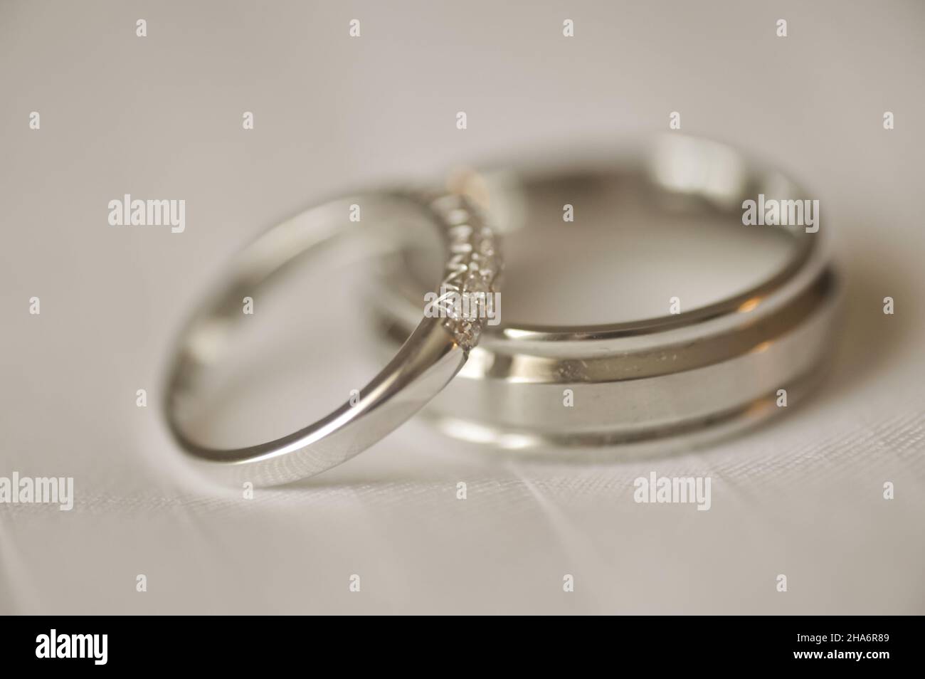 Detalles del anillo de boda Foto de stock