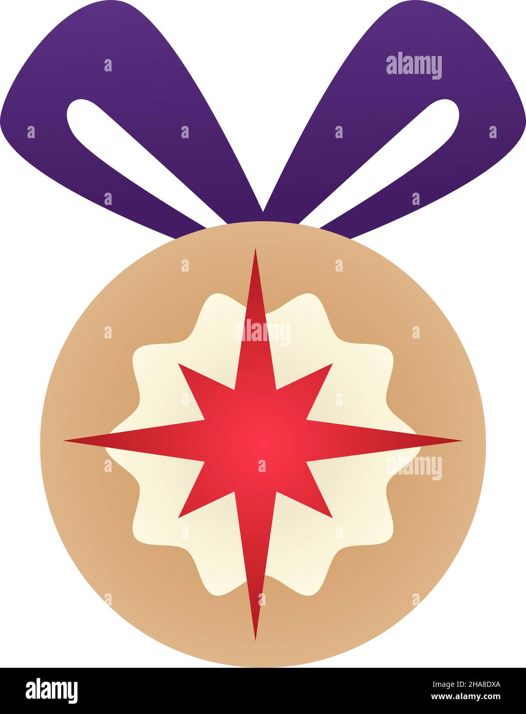 Miguel Ángel suficiente Festival Bola para decoración de árbol de Navidad, bola aislada con copo de nieve o  estampado de estrellas, lazo de cinta para colgar. Regalos simbólicos y  regalo de Navidad y Año Nuevo Imagen