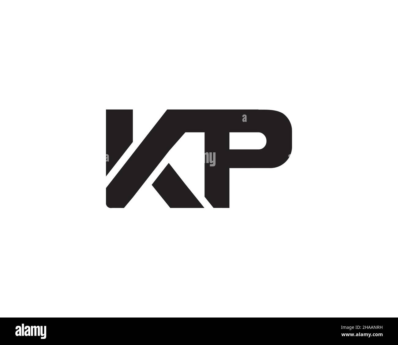 Kp Inicial Logotipo Moderno único Atractivo Y Creativo Vector Del