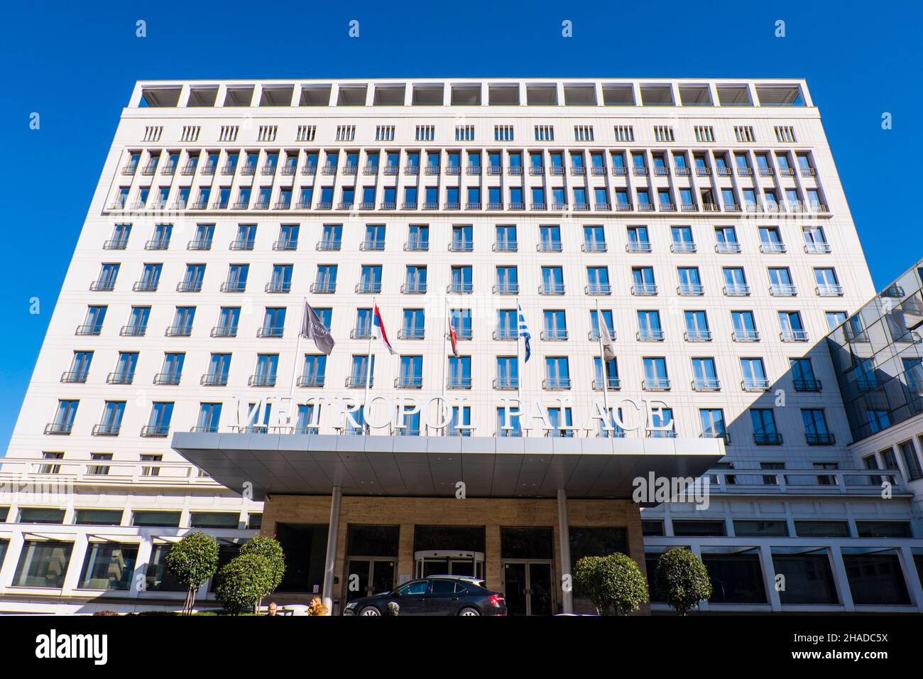 Metropol Palas, hotel de cinco estrellas en la universidad de Belgrado, Palilula, Belgrado, Serbia Foto de stock