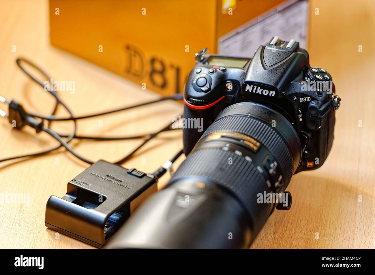 Prueba Nikon Fotokamera 2021 Foto de stock