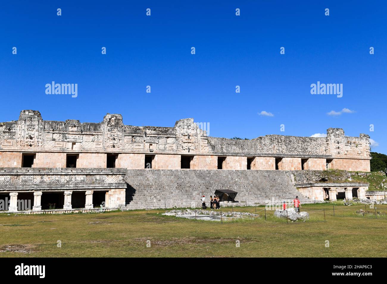 Convento Quadrangle en Uxmal, una antigua ciudad maya ubicada en