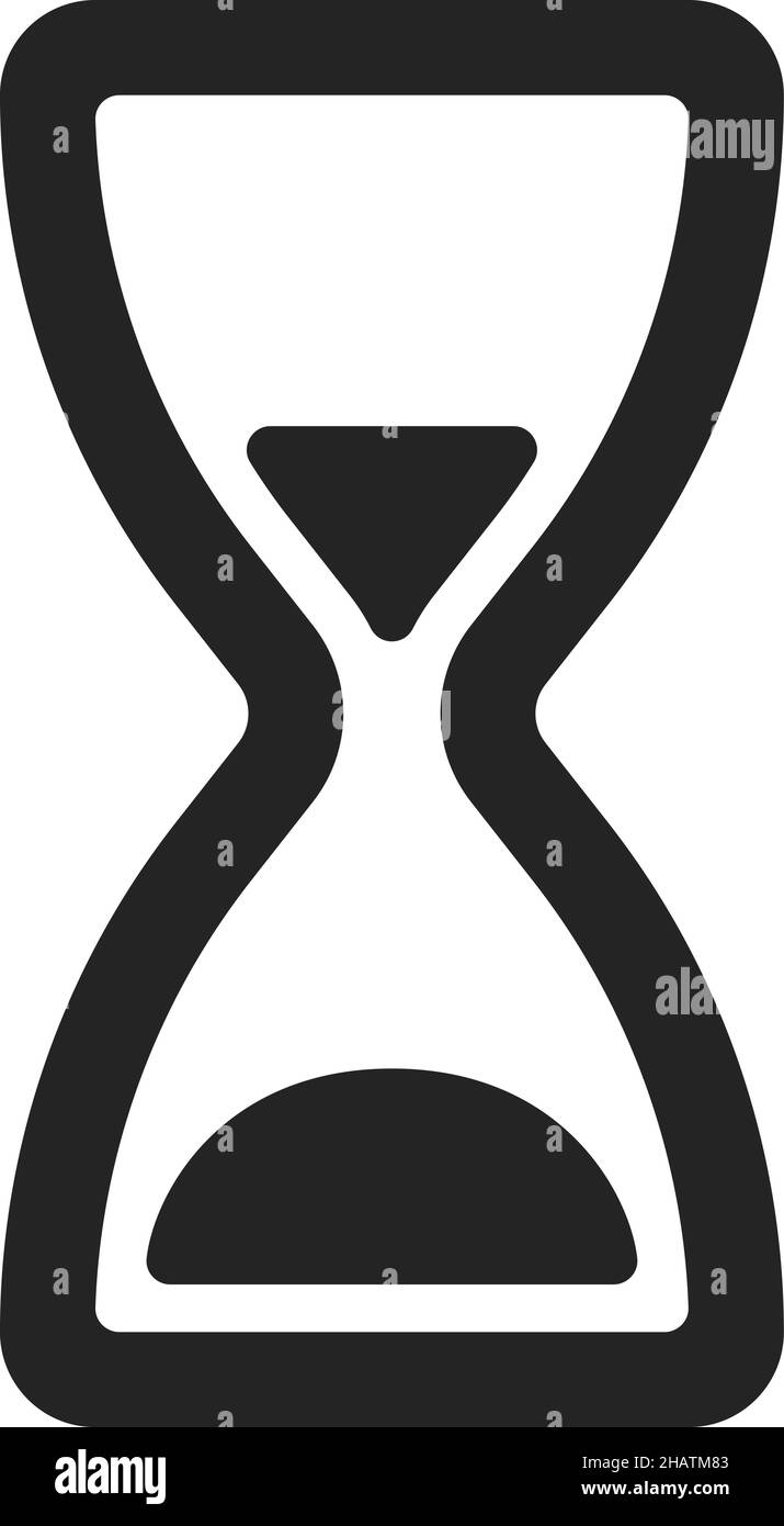 Icono de reloj de arena. Letrero de reloj de arena vintage. Símbolo de  espera Imagen Vector de stock - Alamy