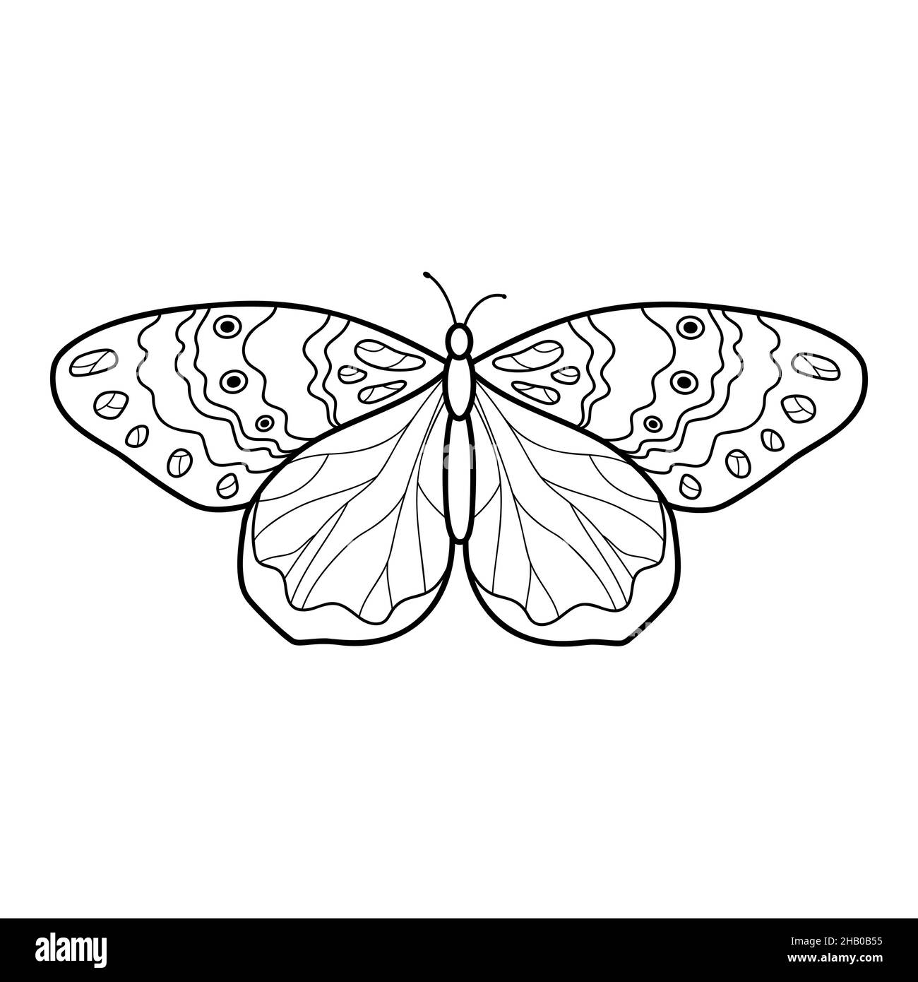 conjunto de contorno dibujos de mariposas plantillas para colorante,  aislado en blanco antecedentes. colorante libro para niños. nosotros  dibujar con niños. vector ilustración 22956713 Vector en Vecteezy