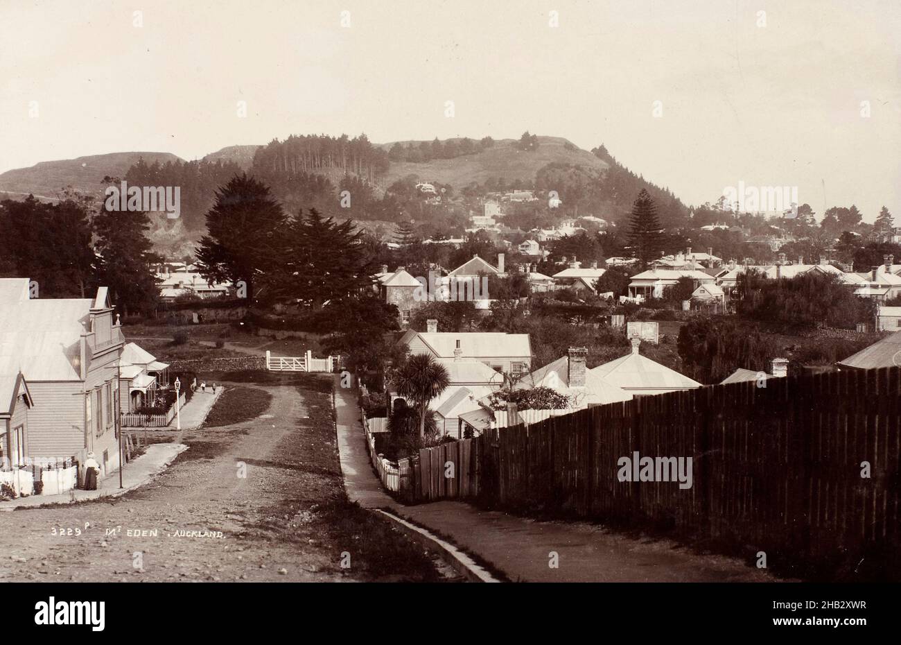 Mt Eden, Auckland, estudio Muir & Moodie, estudio de fotografía, finales del siglo XIX o principios del siglo XX, Dunedin, fotografía Foto de stock