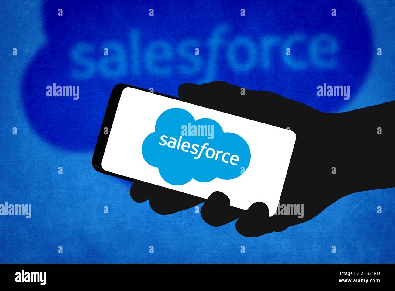 Empresa de software de Salesforce Foto de stock