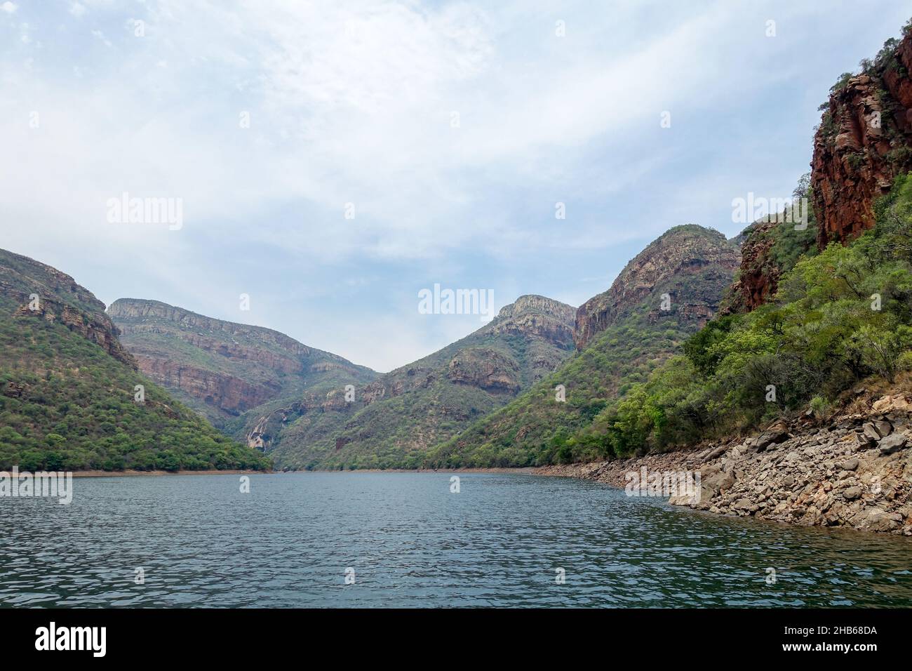 Vista panorámica del Cañón del Río Blyde, Mpumalanga, Sudáfrica Foto de stock