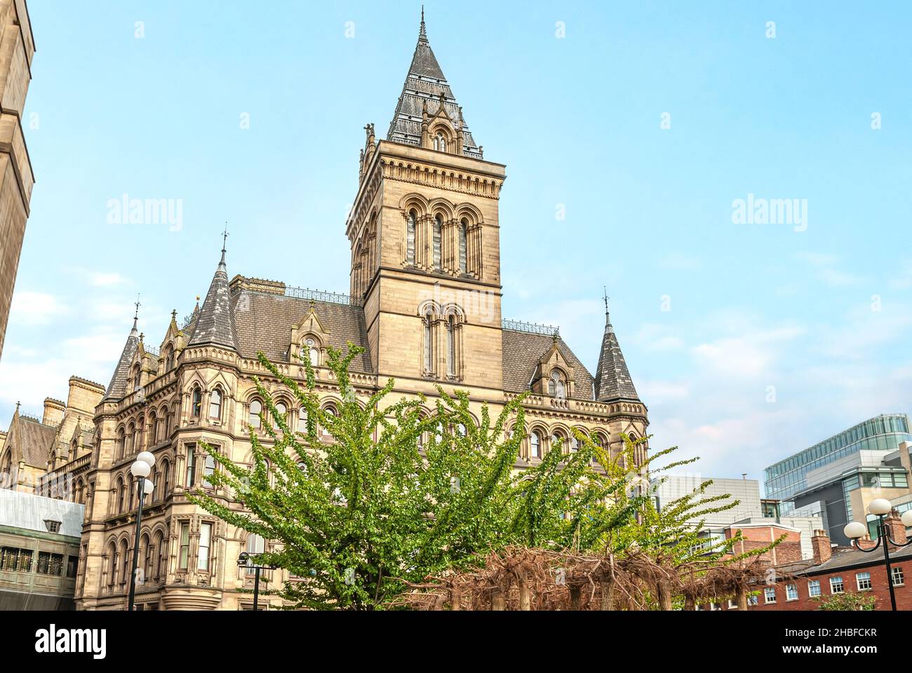 El Ayuntamiento de Manchester es un edificio, Inglaterra, que alberga el Ayuntamiento de Manchester. Foto de stock