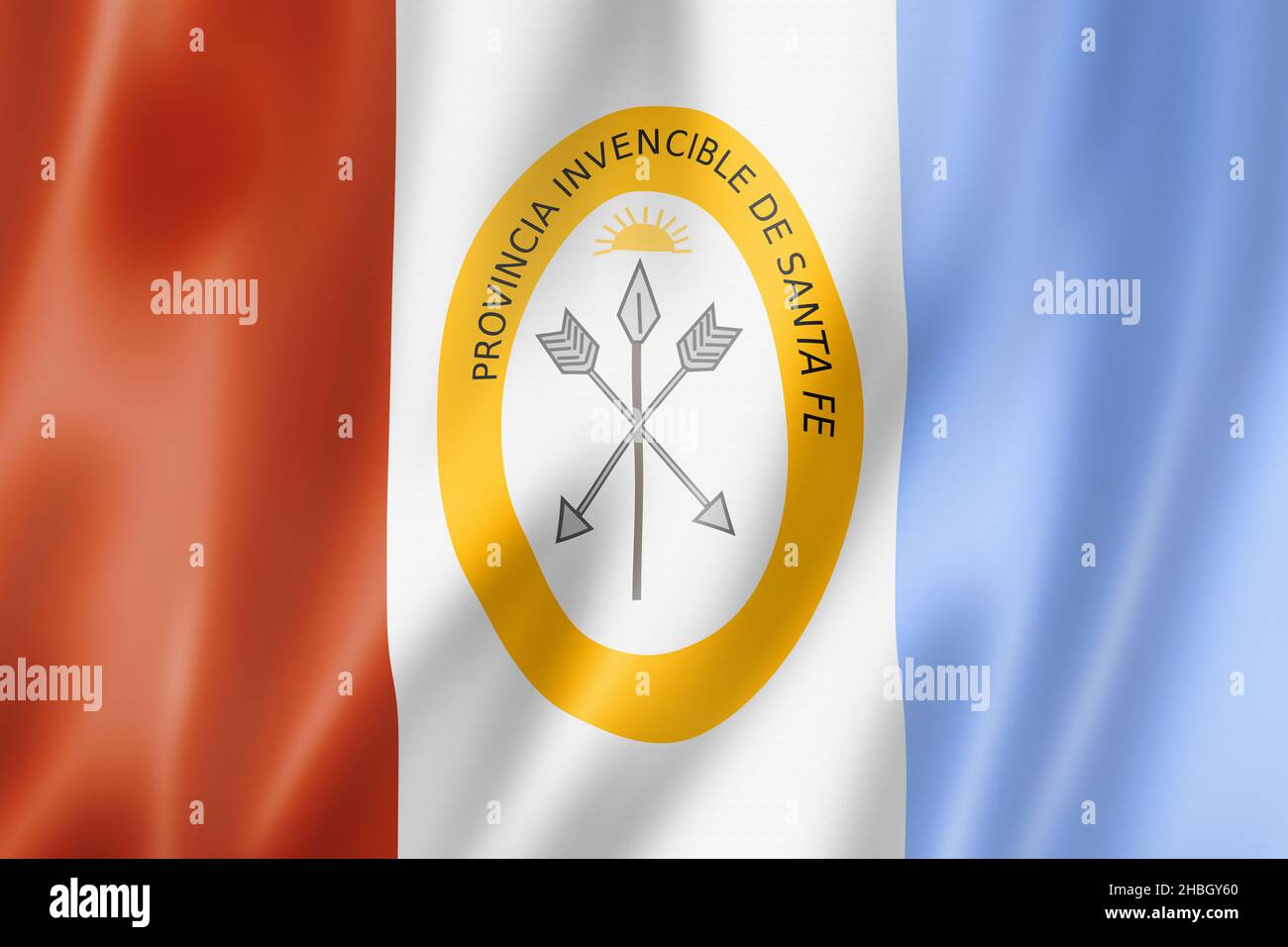 Bandera de la provincia de Santa Fe, colección de banderas ondeantes de