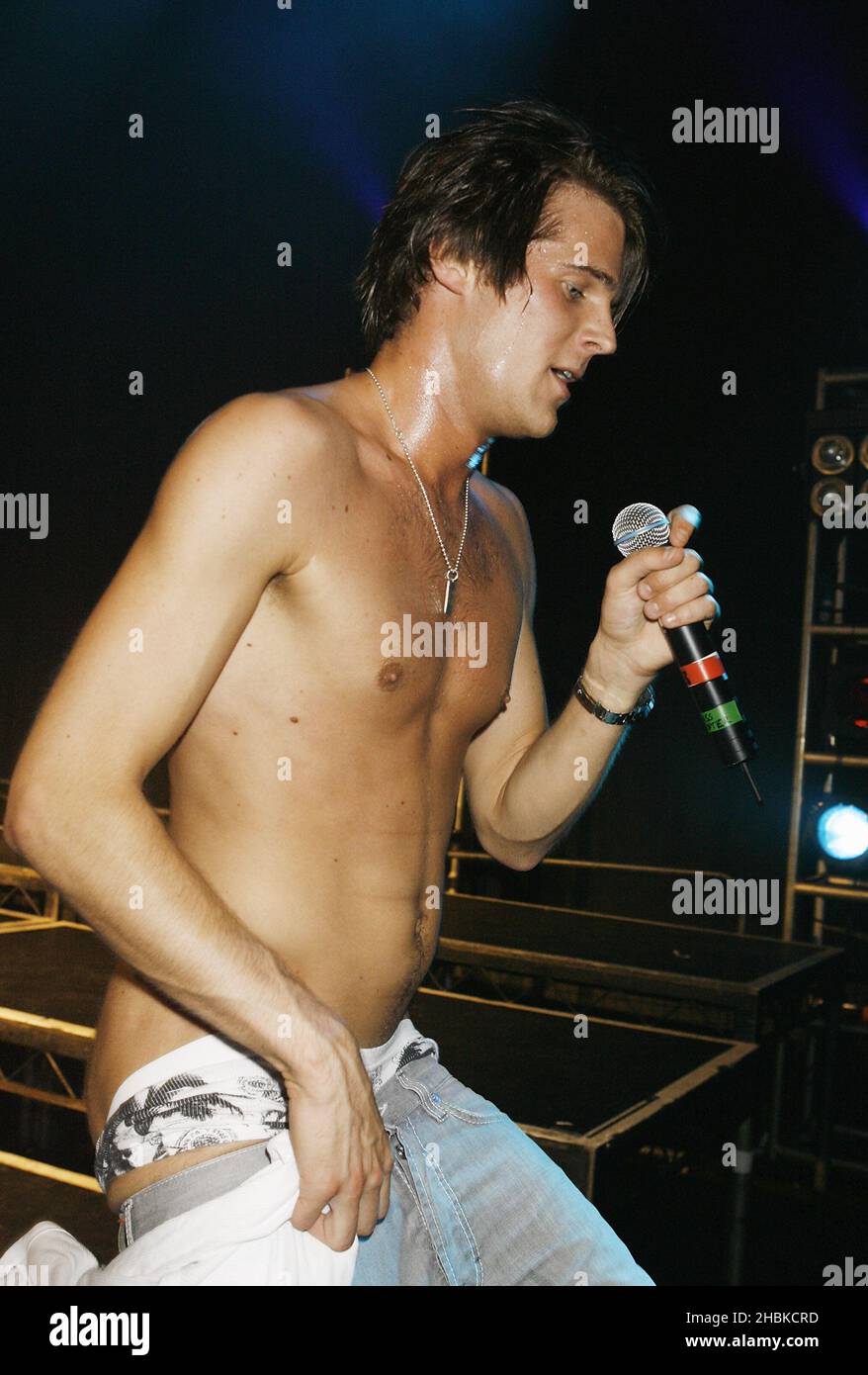 Jonas Altberg de Basshunter hace su debut en el escenario en el G-A-Y  Astoria, Londres Fotografía de stock - Alamy