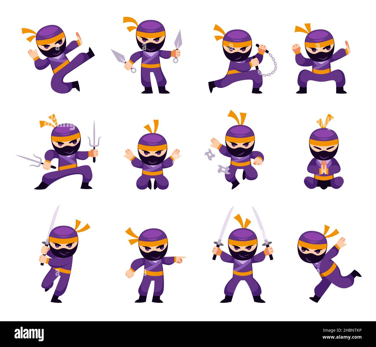 Ninja Preto Do Kung-fu Dos Desenhos Animados Na Máscara Ilustração do Vetor  - Ilustração de guerreiro, assassino: 75000350