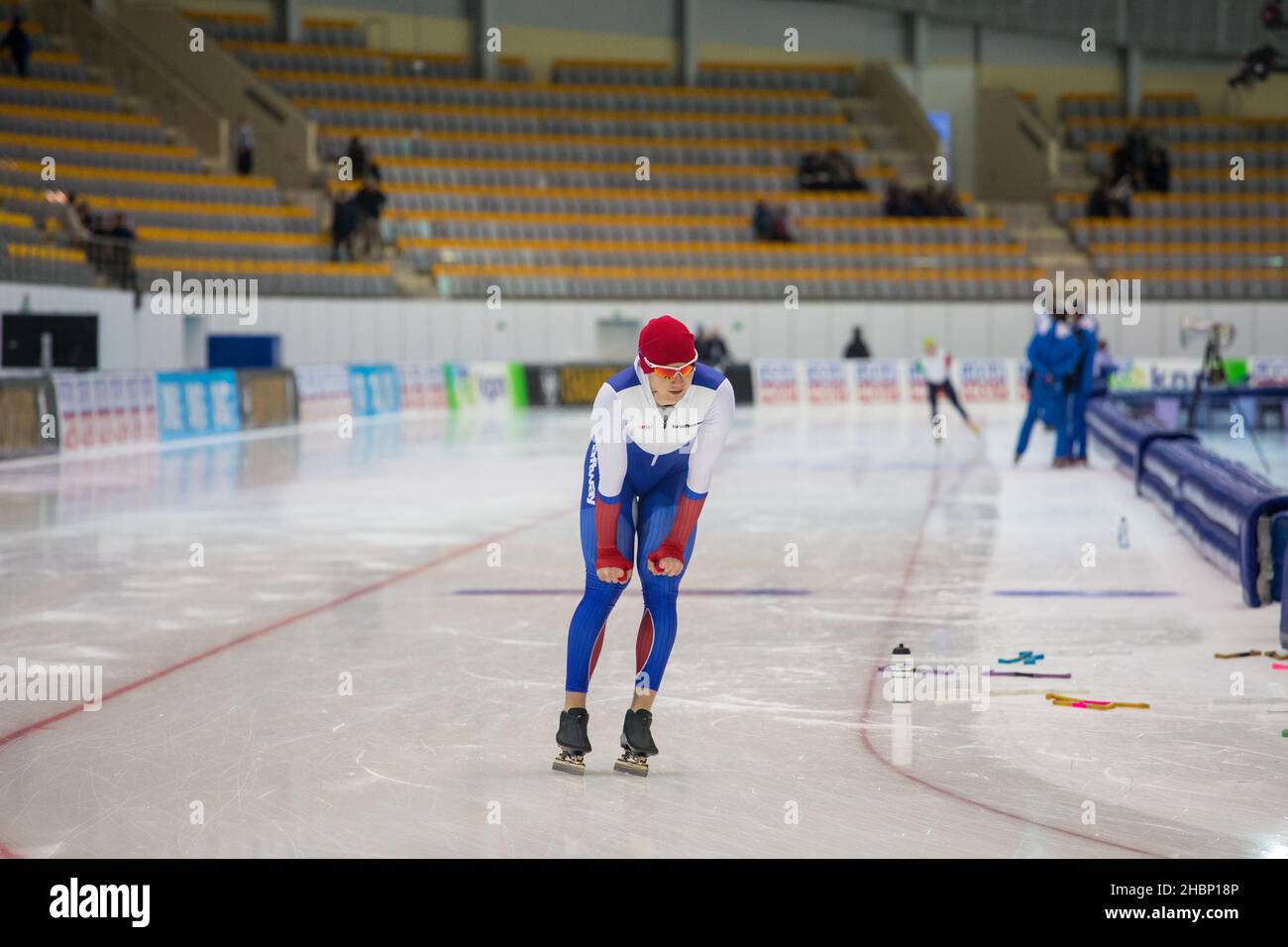 Campeonato Europeo de Patinaje a Velocidad de ISU. Atleta en hielo