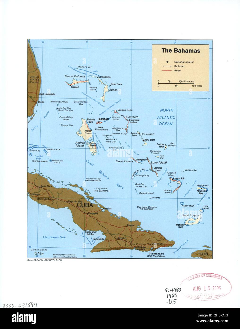 1986 mapa de bahamas fotografías e imágenes de alta resolución Alamy